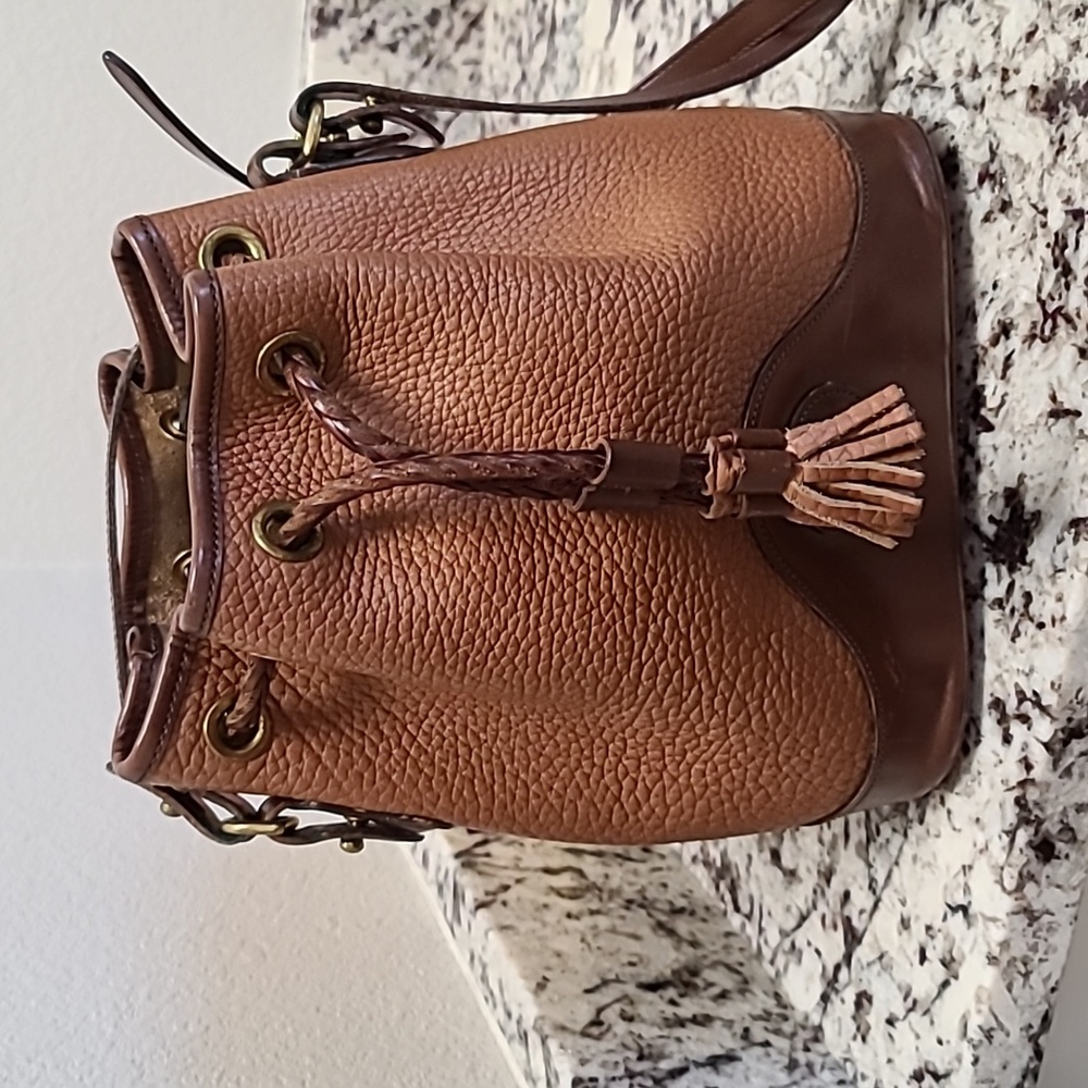 Dooney and Bourke brown drawstring